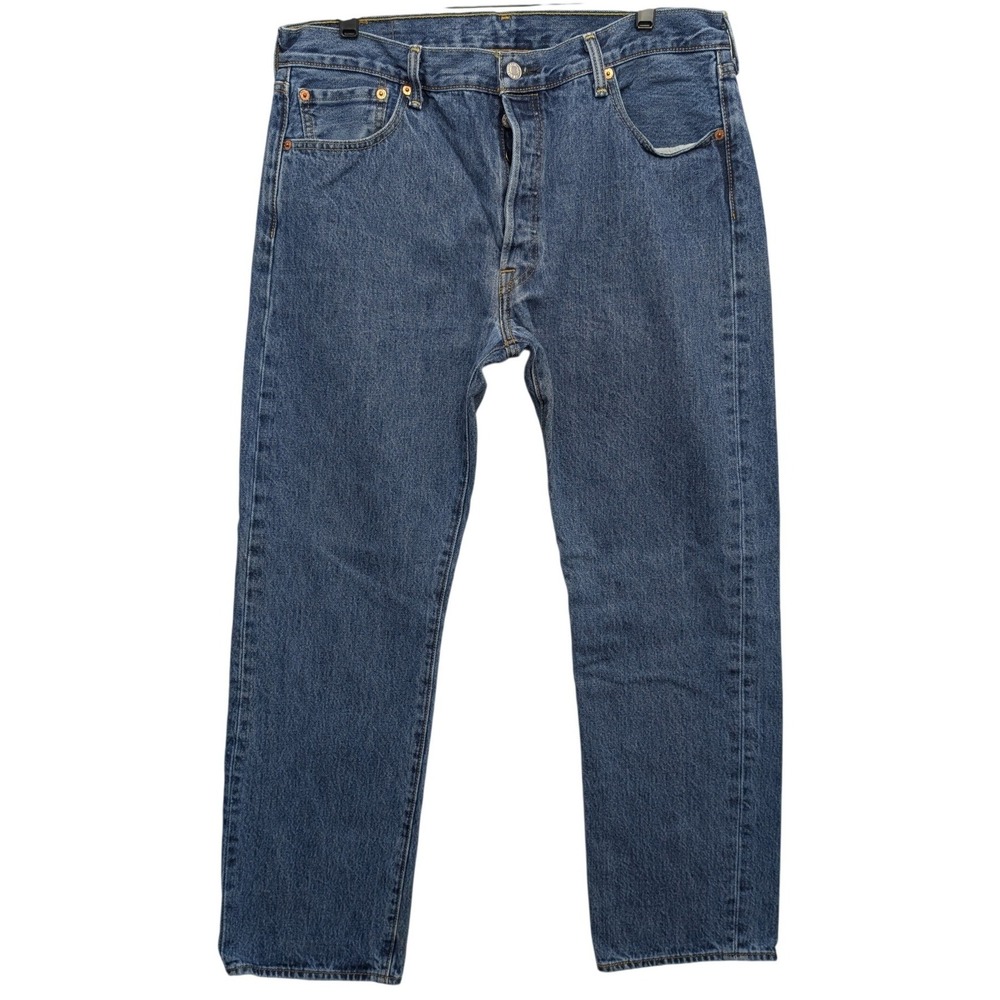 Levi's‎ 501 Original Fit Jeans Mens 36x30 Medium Wash Blue Button Fly Denim 0193